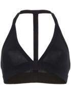 Rick Owens V-neck Halterneck Bikini Top - Black