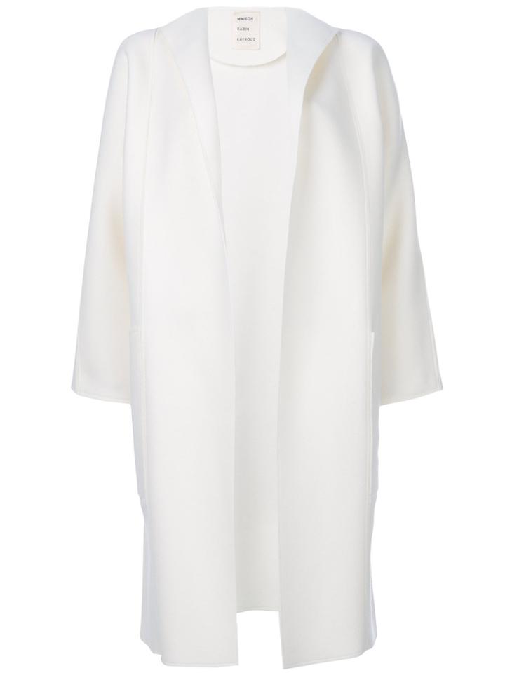 Maison Rabih Kayrouz Open Front Coat - White