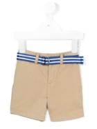 Ralph Lauren Kids - Belted Shorts - Kids - Cotton/spandex/elastane - 9 Mth, Nude/neutrals
