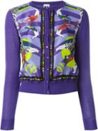 M Missoni Circus Print Cardigan, Women's, Size: 38, Pink/purple, Cotton/viscose/silk