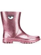 Chiara Ferragni Rain Boot Low - Pink & Purple