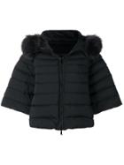 Tatras Fur Collar Oversized Padded Jacket - Black