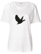Saint Laurent Bird Print T-shirt - White
