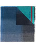 Etro - Printed Scarf - Men - Silk/cashmere/wool - One Size, Blue, Silk/cashmere/wool