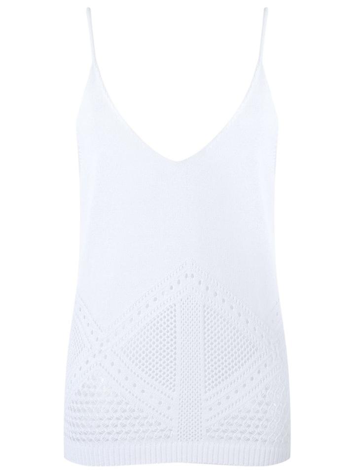 Martha Medeiros Knit Top, Women's, Size: Medium, White, Polyamide/viscose
