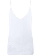 Martha Medeiros Knit Top, Women's, Size: Medium, White, Polyamide/viscose