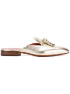 Santoni Tassel Loafer Mules - Metallic