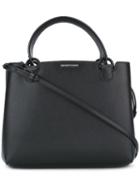Emporio Armani Zip Up Tote Bag, Women's, Black