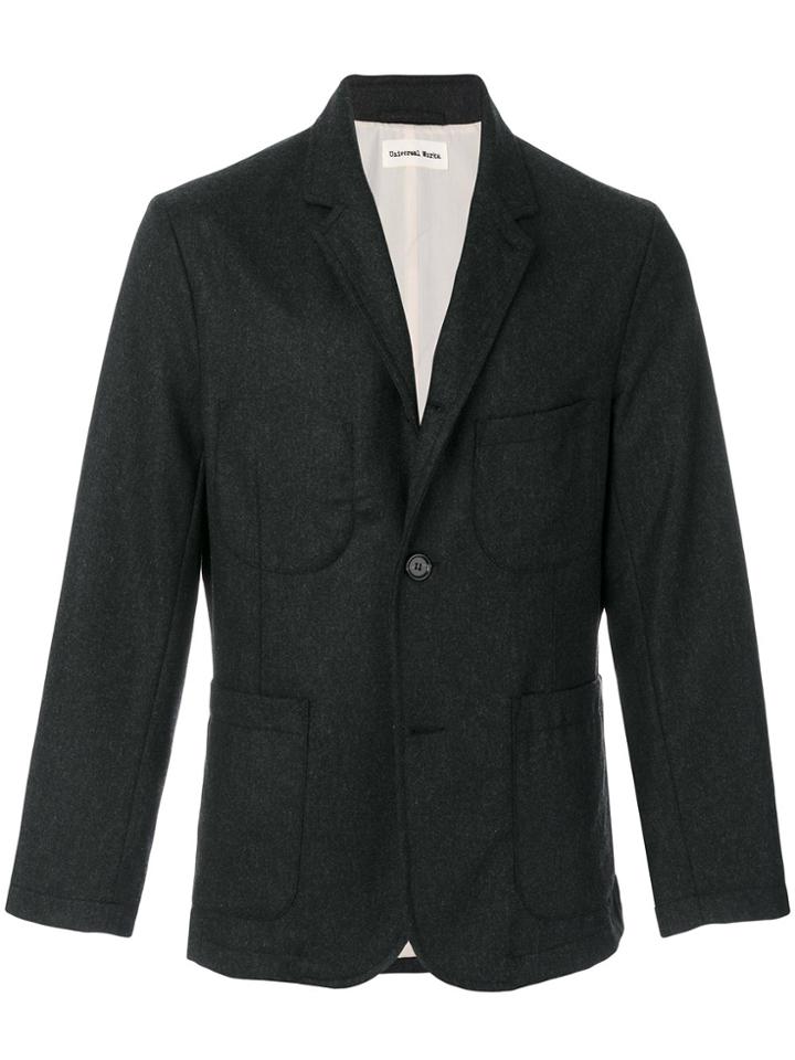 Universal Works Flanel Suit Jacket - Black