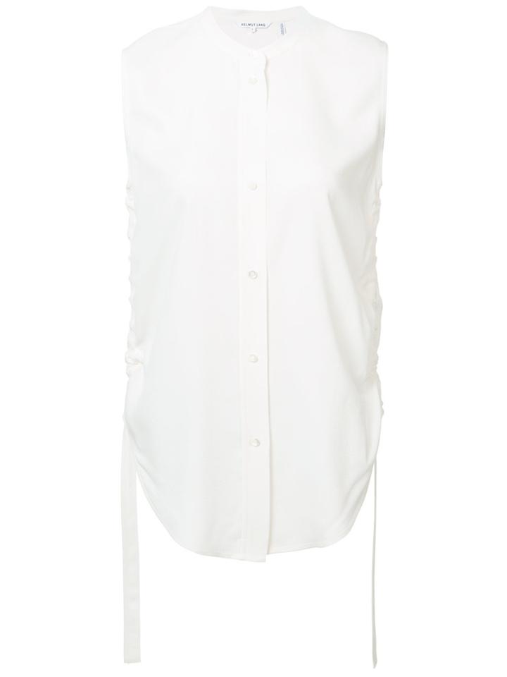 Helmut Lang Band Collar Blouse - White