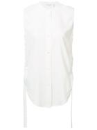 Helmut Lang Band Collar Blouse - White