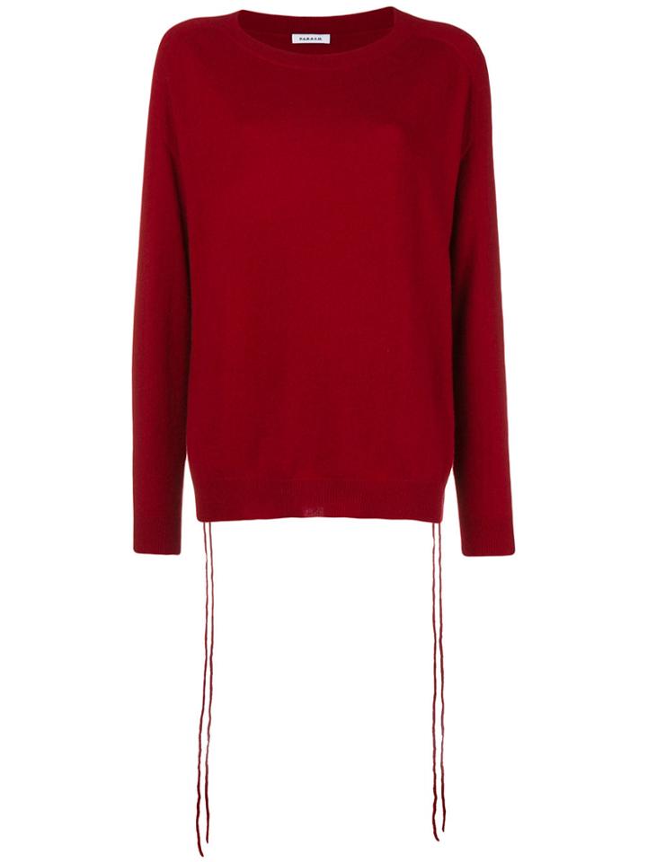 P.a.r.o.s.h. Boat Neck Jumper - Pink & Purple