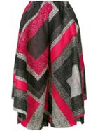 Pleats Please By Issey Miyake Printed Cropped Trousers - Multicolour