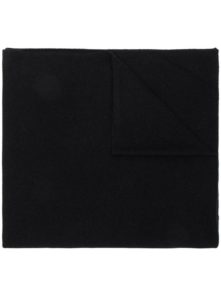 N.peal Embellished Knitted Scarf - Black