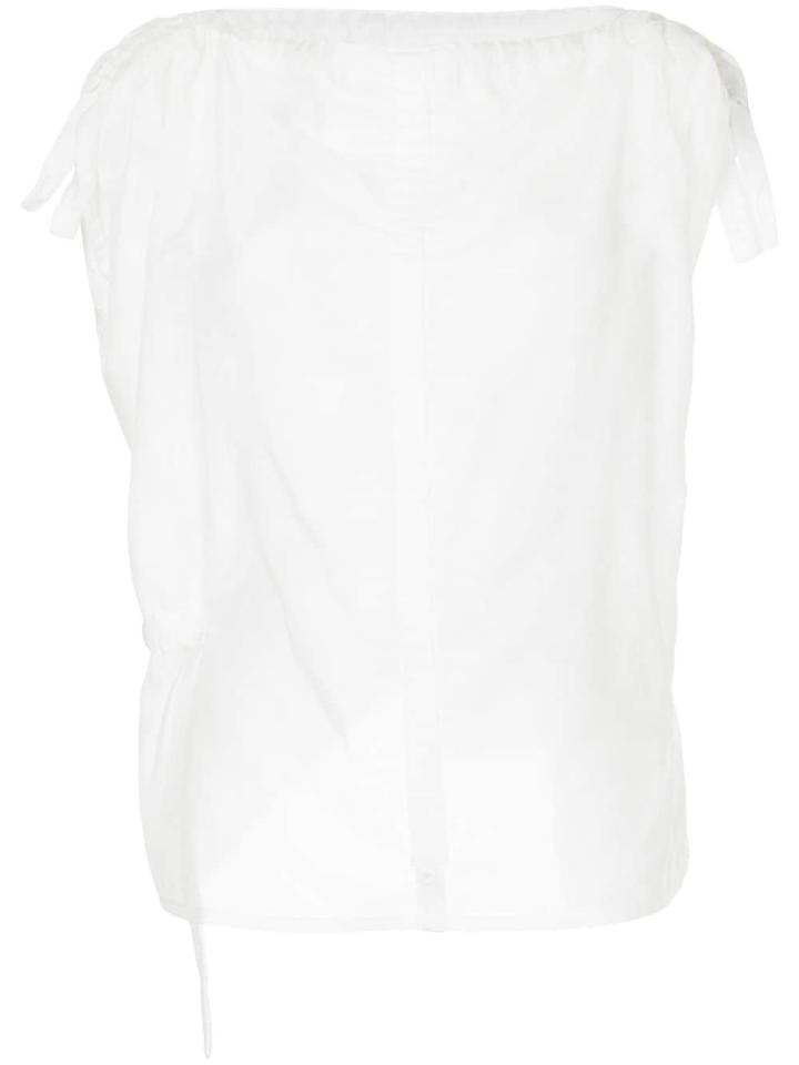 Taylor Boat Neck Blouse - White