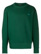 Acne Studios Fairview Face Sweatshirt - Green