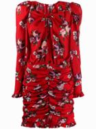 Magda Butrym Floral Print Barletta Dress - Red