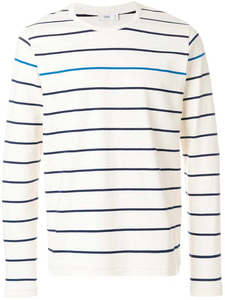 Closed Striped Longlseeved T-shirt - White