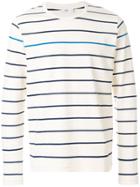 Closed Striped Longlseeved T-shirt - White