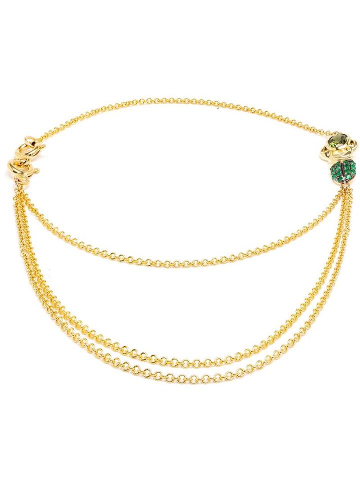 Daniela Villegas 18kt Gold, Sapphire And Emerald Bracelet