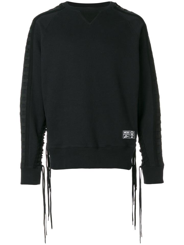 Ktz Lace-up Sweatshirt - Black