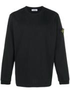Stone Island Loose Fitted Sweatshirt - Black