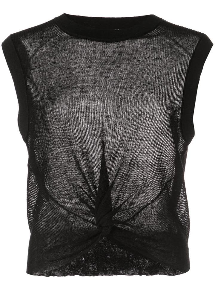 Veronica Beard Sleeveless Knitted Top - Black