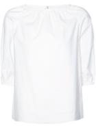 Co Ruched Blouse - White