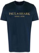 Paul & Shark Logo Crewneck T-shirt - Blue