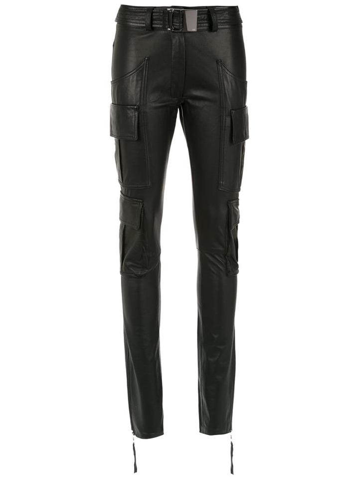 Andrea Bogosian Leather Straight-fit Trousers - Black