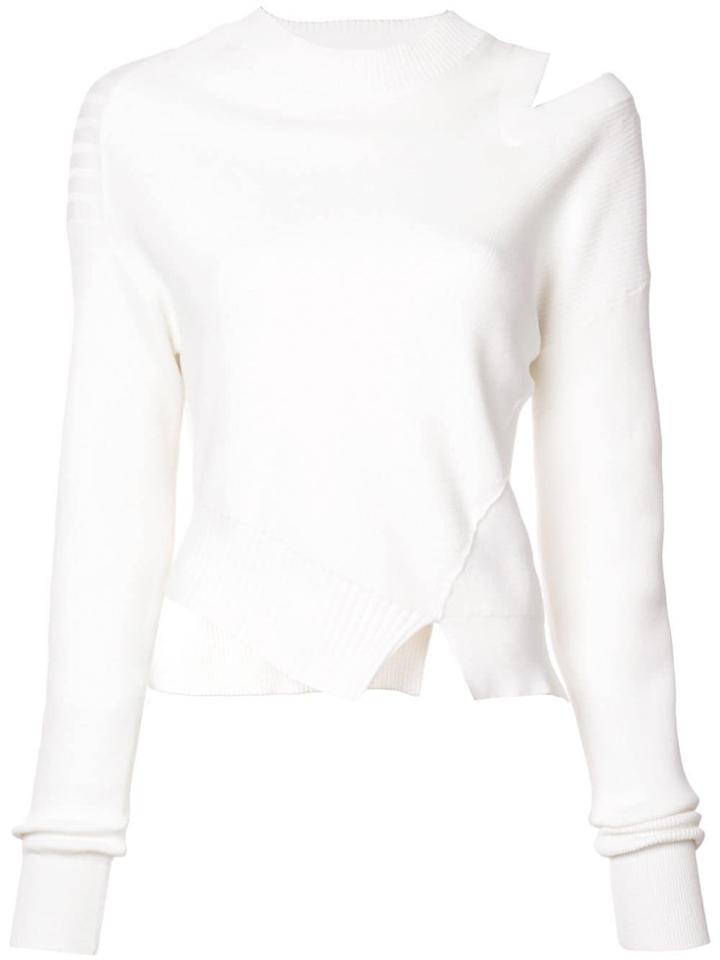 Proenza Schouler Pswl Asymmetric Sweater - White