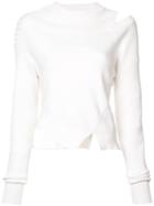 Proenza Schouler Pswl Asymmetric Sweater - White