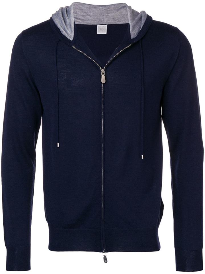 Ermenegildo Zegna Full-zipped Hoodie - Blue