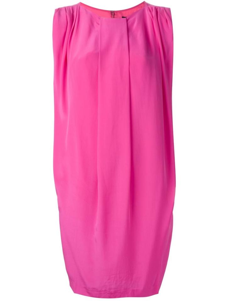 Unconditional Front Pleat Shift Dress