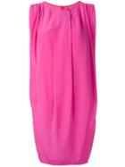 Unconditional Front Pleat Shift Dress