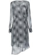 Tufi Duek Printed Envelope Dress - Black