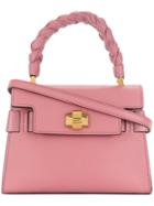 Miu Miu Clasp Fastening Tote - Pink & Purple