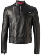Dsquared2 Classic Biker Jacket, Men's, Size: 50, Black, Leather/polyester