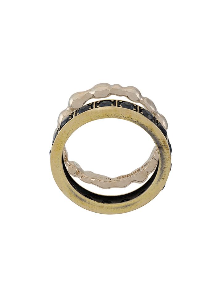 Iosselliani Burma Ring Set - Metallic