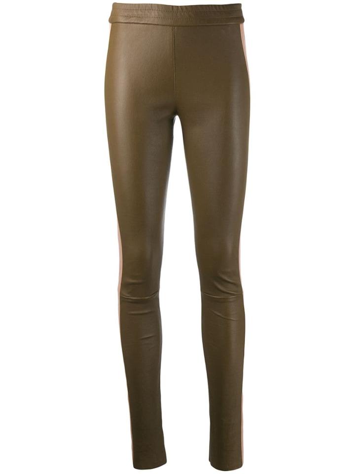 Drome Side Stripe Skinny Trousers - Neutrals