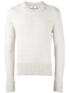 Ami Alexandre Mattiussi Crew Neck Sweater, Men's, Size: Xs, Nude/neutrals, Acrylic/wool