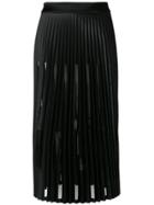 Ssheena Midi Pleated Skirt - Black
