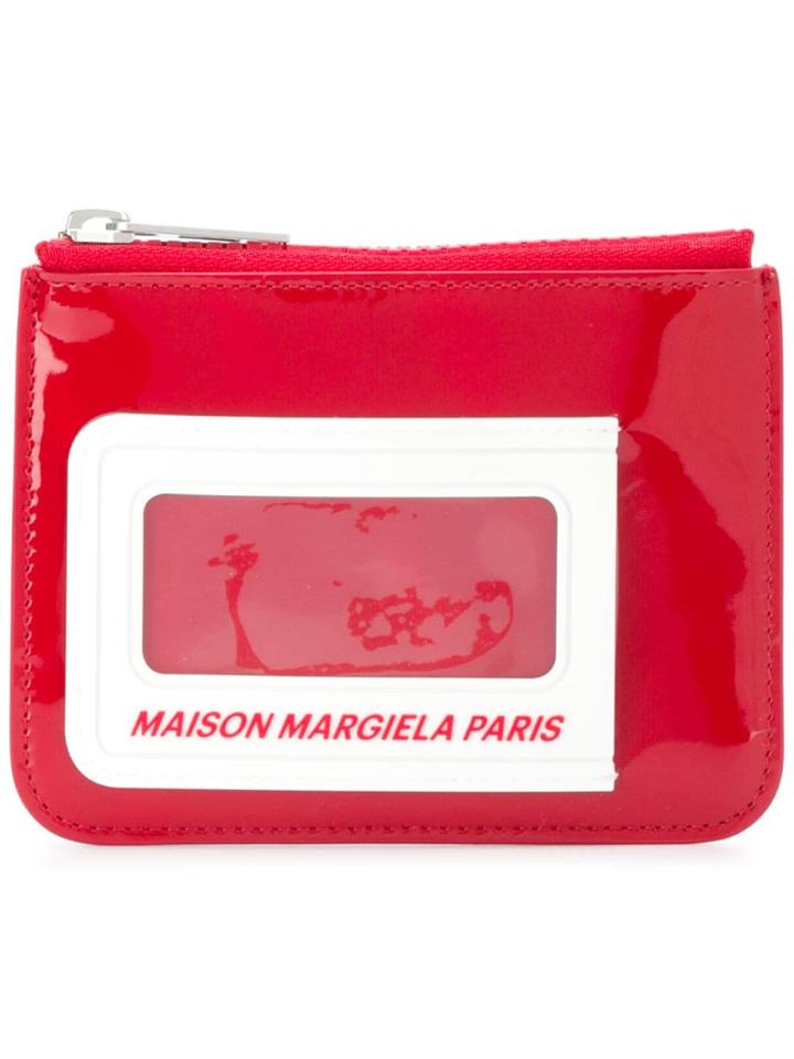 Maison Margiela Id Window Coin Pouch - Red