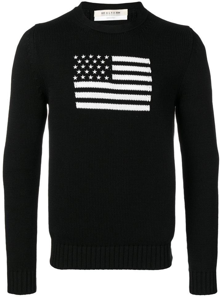 1017 Alyx 9sm Knitted Flag Jumper - Black