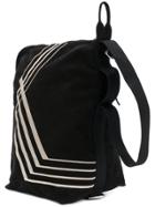 Rick Owens Drkshdw Stripe Panel Shoulder Bag - Black