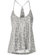 Andrea Bogosian Printed Tank Top - Grey