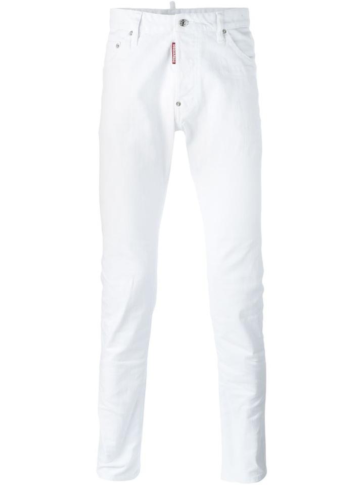 Dsquared2 Cool Guy Jeans, Men's, Size: 50, White, Cotton/spandex/elastane