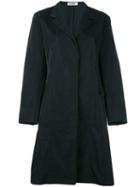 Jil Sander Single Breasted Coat, Women's, Size: 34, Black, Silk/polyester/cupro