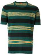 Missoni - Striped T-shirt - Men - Cotton - 48, Green, Cotton