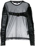Junya Watanabe Comme Des Garçons - Buckled Strap Top - Women - Polyester - Xs, Black, Polyester
